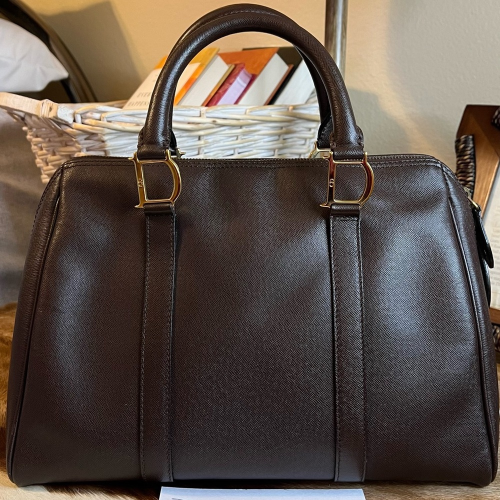 🌺🌺SOLD🌺🌺Christian Dior Vintage Boston Brown Leather